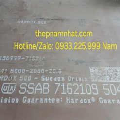 Thép tấm Hardox 500 20ly