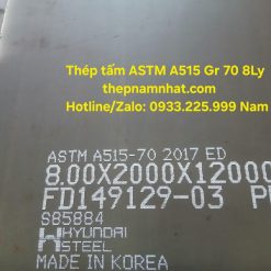 Thép tấm 8ly A515 Gr70,Thép tấm chịu nhiệt 8Ly A515Gr70