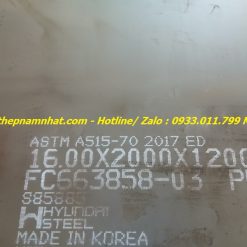 Thép tấm chịu nhiệt A515Gr70/Gr50