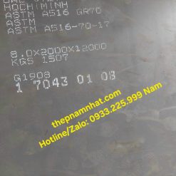 Thép Tấm A515Gr.70 Nhập khẩu trực tiếp giá tốt  Dày  Từ 6ly , 8ly , 10ly, 22Ly...