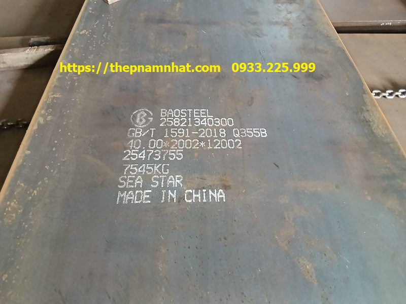 Thép Tấm Q355B Dày 4mm - 6mm, 8mm,10mm, 12mm , 14mm, 16mm, 18mm, 20mm...100mm.